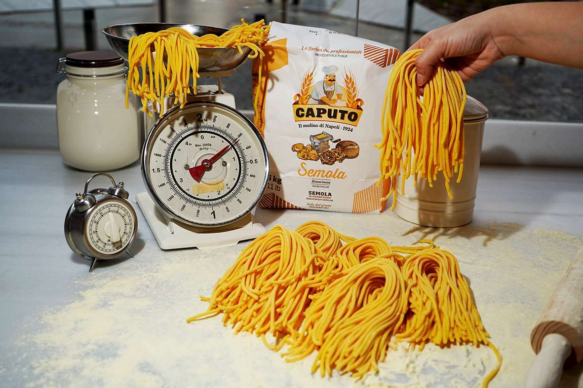 Pasta fresca y utensilios del taller de Beata Pasta